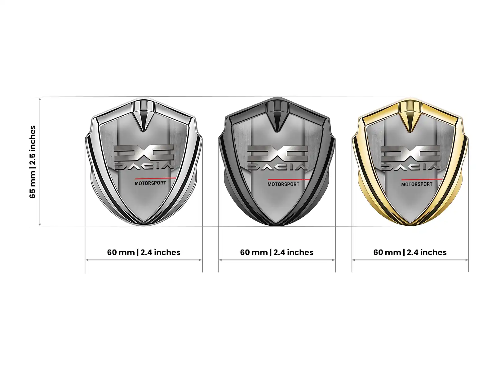 Dacia Voiture Logo Badges Design Haut Gamme Drift Look